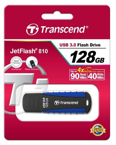 Transcend TS128GJF810 Накопичувач Transcend 128GB USB 3.0 JetFlash 810 Rugged TS128GJF810: Приваблива ціна - Купити в Україні на EXIST.UA!