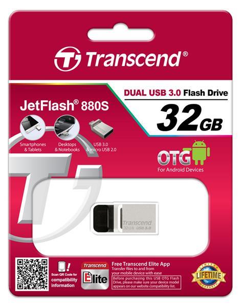 Transcend TS32GJF880S Накопичувач Transcend 32GB USB 3.0 JetFlash OTG 880 Metal Silver TS32GJF880S: Купити в Україні - Добра ціна на EXIST.UA!