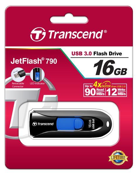 Transcend TS16GJF790K Накопичувач USB 3.0 Transcend JetFlash 790 16GB TS16GJF790K: Купити в Україні - Добра ціна на EXIST.UA!