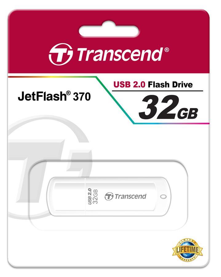 Transcend TS32GJF370 Накопичувач Transcend 32GB USB JetFlash 370 White TS32GJF370: Купити в Україні - Добра ціна на EXIST.UA!