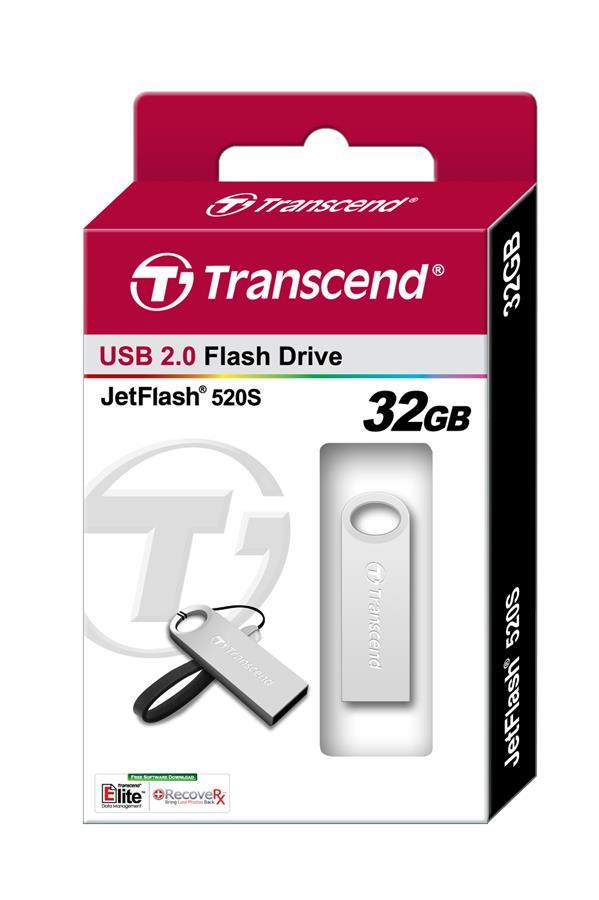 Transcend TS32GJF520S Накопичувач USB Transcend JetFlash 520 32GB Silver TS32GJF520S: Купити в Україні - Добра ціна на EXIST.UA!