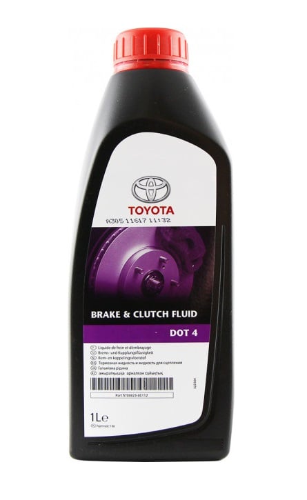 Toyota 08823-80112 Тормозная жидкость DOT 4 BRAKE CLUTCH FLUID, 1 л 0882380112: Купить в Украине - Отличная цена на EXIST.UA!