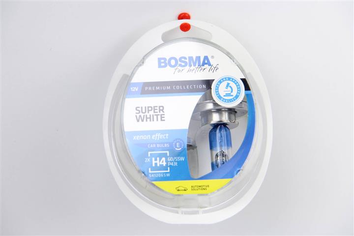 Bosma 3462 Лампа галогенна Bosma Super White 12В H4 60/55Вт 3462: Купити в Україні - Добра ціна на EXIST.UA!