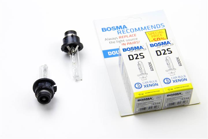 Bosma 8498D Лампа ксенонова BOSMA D2S 85V 35W 6000K (2 шт.) 8498D: Купити в Україні - Добра ціна на EXIST.UA!