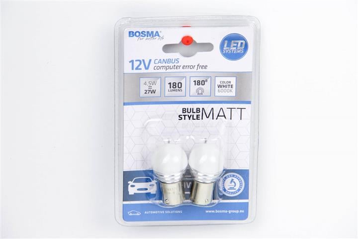 Bosma 4984 Лампа светодиодная P21W 12V BA15s (2 шт.) 4984: Купить в Украине - Отличная цена на EXIST.UA!