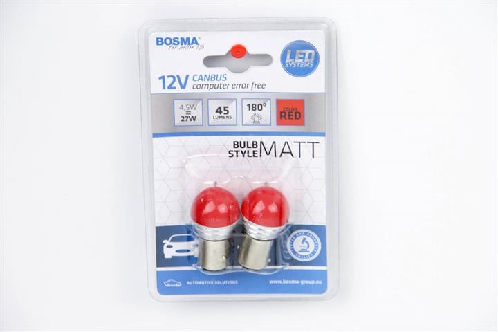 Bosma 5356 Лампа світлодіодна P21/5W 12V BAY15d (2 шт.) 5356: Купити в Україні - Добра ціна на EXIST.UA!