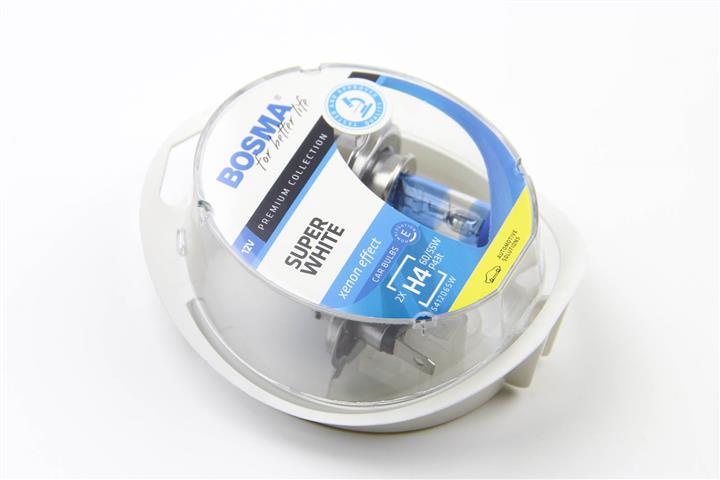 Лампа галогенна Bosma Super White 12В H4 60/55Вт Bosma 3462