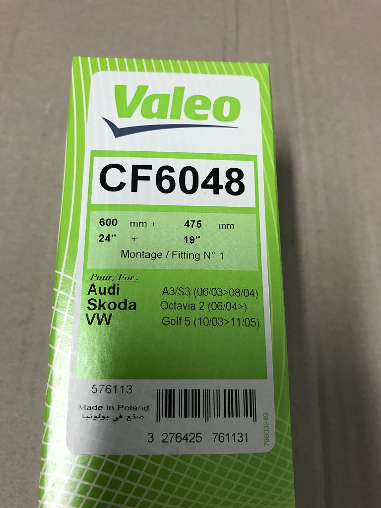 Valeo 576113 Комплект щіток склоочисника безкаркасних 600/475 576113: Купити в Україні - Добра ціна на EXIST.UA!
