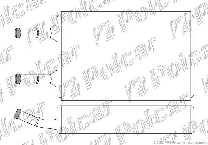Polcar 3246N83X Радіатор опалювача салону 3246N83X: Купити в Україні - Добра ціна на EXIST.UA!