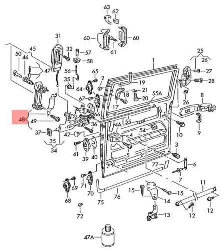 701843729B VAG Ручка двери наружная