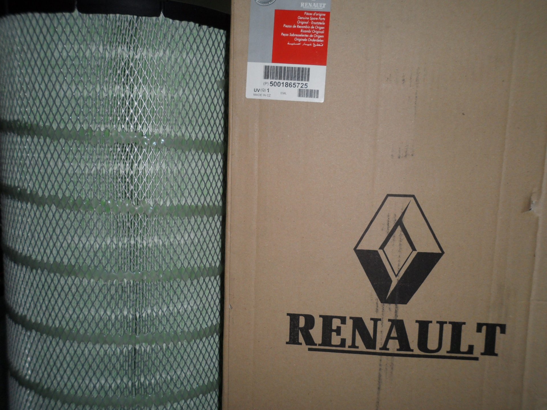 Renault 50 01 865 725 Повітряний фільтр 5001865725: Купити в Україні - Добра ціна на EXIST.UA!