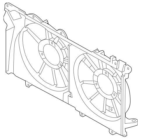 45122AL02A Subaru Кожух вентилятора
