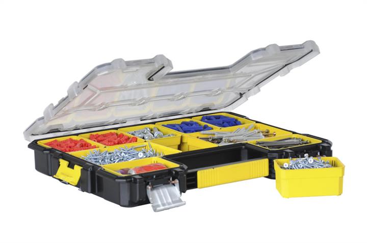 Ящик-органайзер пластиковий вологостійкий з металевими замками (44,6 x 7,4 x 35,7) Stanley 1-97-517