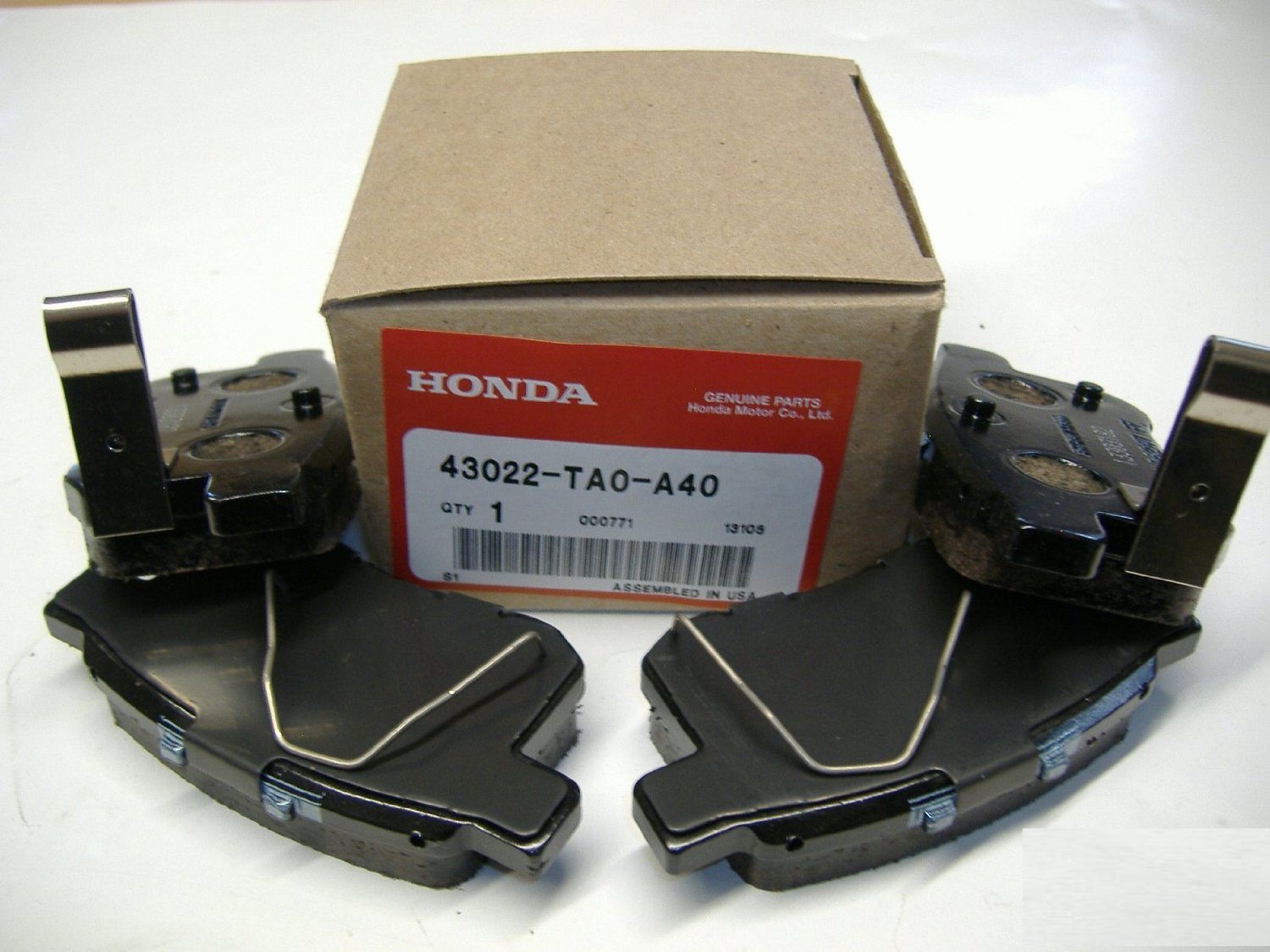 Honda 43022-TA0-A40 Гальмівні колодки, комплект 43022TA0A40: Купити в Україні - Добра ціна на EXIST.UA!