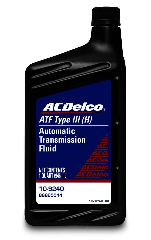 AC Delco 10-9240 Олива трансмісійна AC Delco ATF Type III (H) Automatic Transmission Fluid, 0.946 л 109240: Приваблива ціна - Купити в Україні на EXIST.UA!