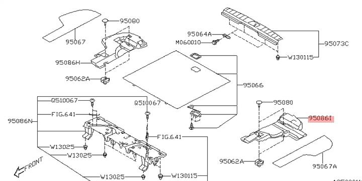 95086AL05A Subaru Клипса