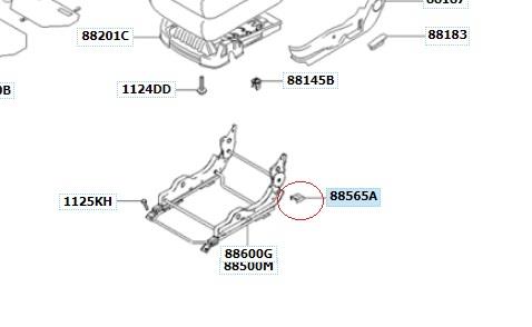 Hyundai/Kia 88565 2C000LK Подушка сидіння 885652C000LK: Купити в Україні - Добра ціна на EXIST.UA!