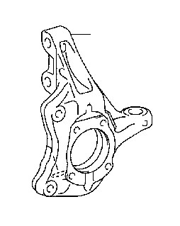 4320247030 Toyota Кулак поворотный левый