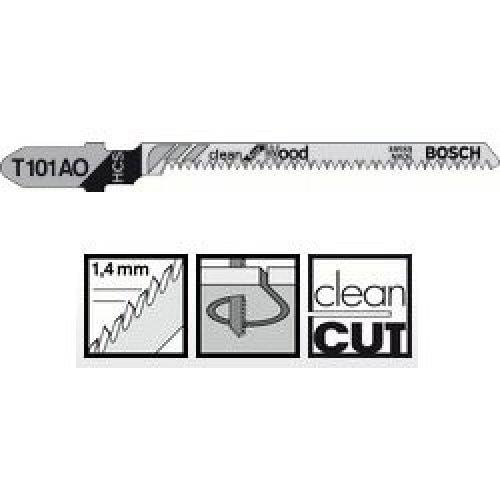 2608630031 Bosch Пильное полотно Bosch Clean for Wood T 101 AO 5шт