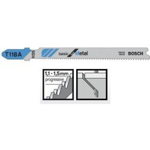 2608631013 Bosch Пильное полотно Bosch Basic for Metal T 118 A 5шт