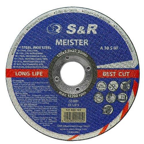 S&R 131020125 Круг відрізний по металу SR Meister A 30 S BF 125x2,0x22,2 131020125: Купити в Україні - Добра ціна на EXIST.UA!