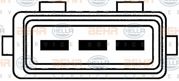 Вентилятор радіатора охолодження Behr-Hella 8EW 009 144-391