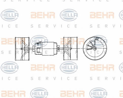 Behr-Hella 8EW 009 160-491 Вентилятор опалювача салону 8EW009160491: Купити в Україні - Добра ціна на EXIST.UA!