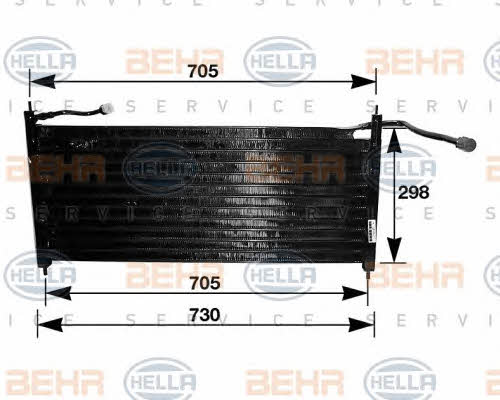 Behr-Hella 8FC 351 035-101 Радіатор кондиціонера (Конденсатор) 8FC351035101: Купити в Україні - Добра ціна на EXIST.UA!
