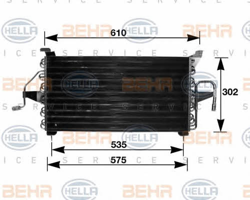 Behr-Hella 8FC 351 035-681 Радіатор кондиціонера (Конденсатор) 8FC351035681: Купити в Україні - Добра ціна на EXIST.UA!