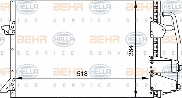 Behr-Hella 8FC 351 035-701 Радіатор кондиціонера (Конденсатор) 8FC351035701: Купити в Україні - Добра ціна на EXIST.UA!