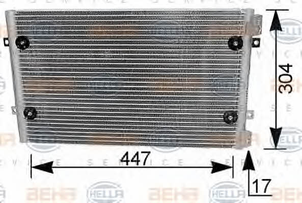 Behr-Hella 8FC 351 036-271 Радіатор кондиціонера (Конденсатор) 8FC351036271: Купити в Україні - Добра ціна на EXIST.UA!