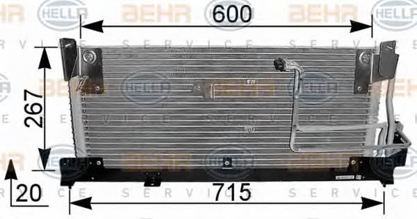 Behr-Hella 8FC 351 037-581 Радіатор кондиціонера (Конденсатор) 8FC351037581: Купити в Україні - Добра ціна на EXIST.UA!