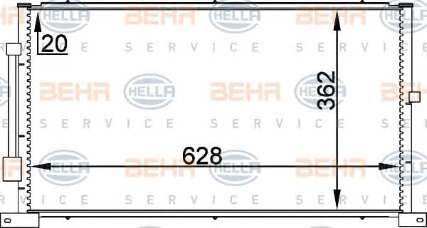 Behr-Hella 8FC 351 038-714 Радіатор кондиціонера (Конденсатор) 8FC351038714: Купити в Україні - Добра ціна на EXIST.UA!