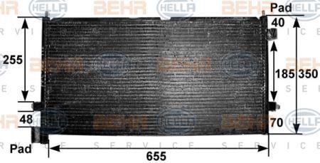 Behr-Hella 8FC 351 300-581 Радіатор кондиціонера (Конденсатор) 8FC351300581: Купити в Україні - Добра ціна на EXIST.UA!
