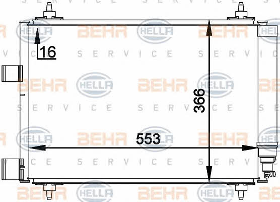 Behr-Hella 8FC 351 300-661 Радіатор кондиціонера (Конденсатор) 8FC351300661: Купити в Україні - Добра ціна на EXIST.UA!