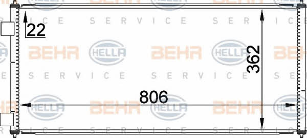 Behr-Hella 8FC 351 300-751 Радіатор кондиціонера (Конденсатор) 8FC351300751: Купити в Україні - Добра ціна на EXIST.UA!