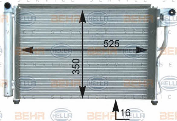 Behr-Hella 8FC 351 303-181 Радіатор кондиціонера (Конденсатор) 8FC351303181: Купити в Україні - Добра ціна на EXIST.UA!