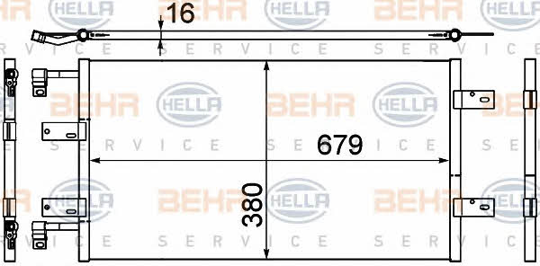 Behr-Hella 8FC 351 303-591 Радіатор кондиціонера (Конденсатор) 8FC351303591: Купити в Україні - Добра ціна на EXIST.UA!