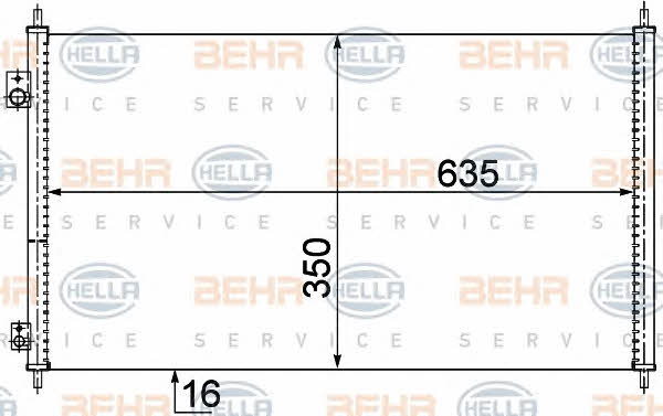 Behr-Hella 8FC 351 304-461 Радіатор кондиціонера (Конденсатор) 8FC351304461: Купити в Україні - Добра ціна на EXIST.UA!