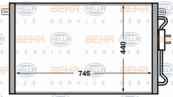 Behr-Hella 8FC 351 305-191 Радіатор кондиціонера (Конденсатор) 8FC351305191: Купити в Україні - Добра ціна на EXIST.UA!