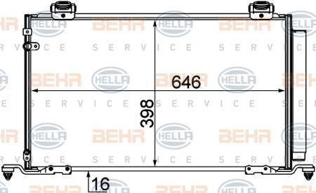 Behr-Hella 8FC 351 310-181 Радіатор кондиціонера (Конденсатор) 8FC351310181: Купити в Україні - Добра ціна на EXIST.UA!