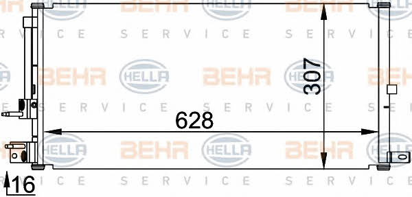 Behr-Hella 8FC 351 318-401 Радіатор кондиціонера (Конденсатор) 8FC351318401: Купити в Україні - Добра ціна на EXIST.UA!