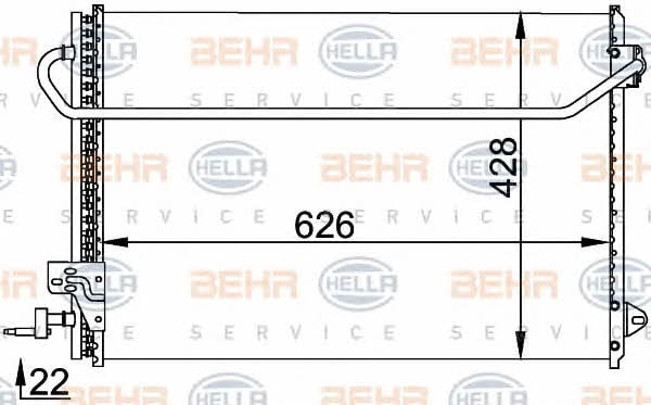 Behr-Hella 8FC 351 318-421 Радіатор кондиціонера (Конденсатор) 8FC351318421: Купити в Україні - Добра ціна на EXIST.UA!