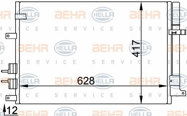 Behr-Hella 8FC 351 318-431 Радіатор кондиціонера (Конденсатор) 8FC351318431: Купити в Україні - Добра ціна на EXIST.UA!
