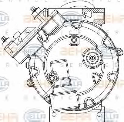 Компрессор кондиционера Behr-Hella 8FK 351 334-431