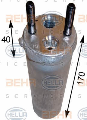 Behr-Hella 8FT 351 193-141 Осушувач кондиціонера 8FT351193141: Купити в Україні - Добра ціна на EXIST.UA!