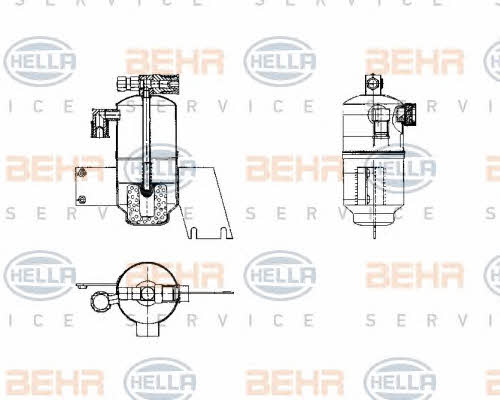 Behr-Hella 8FT 351 198-171 Осушувач кондиціонера 8FT351198171: Купити в Україні - Добра ціна на EXIST.UA!