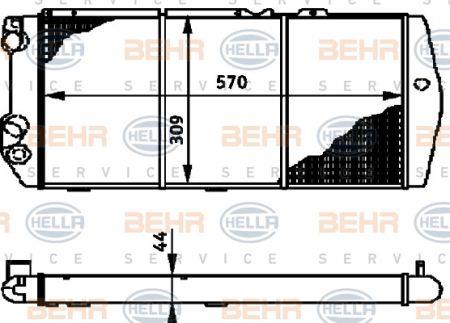 Behr-Hella 8MK 376 715-001 Радіатор охолодження двигуна 8MK376715001: Купити в Україні - Добра ціна на EXIST.UA!