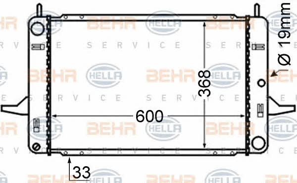 Behr-Hella 8MK 376 714-121 Радіатор охолодження двигуна 8MK376714121: Купити в Україні - Добра ціна на EXIST.UA!