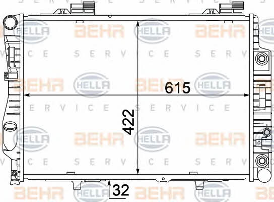 Behr-Hella 8MK 376 711-234 Радіатор охолодження двигуна 8MK376711234: Купити в Україні - Добра ціна на EXIST.UA!